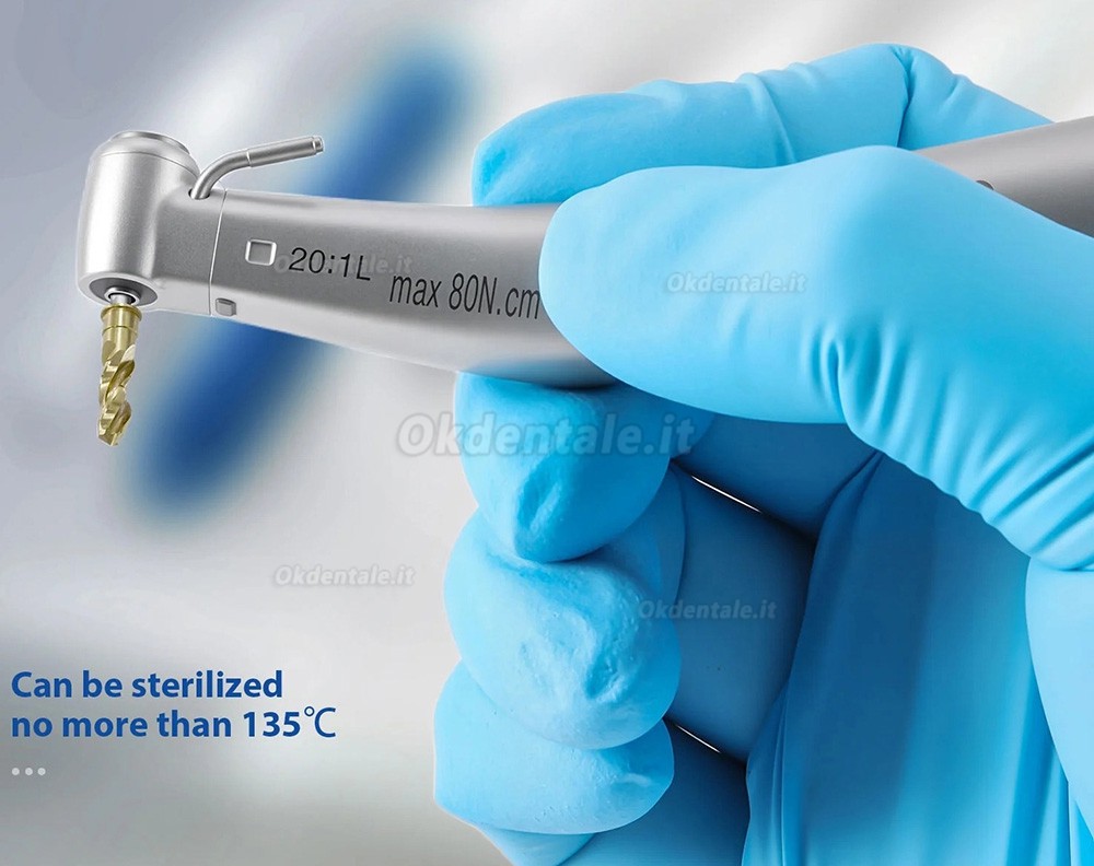 Manipolo contrangolo anello verde per impianto Jinme W201L a fibra ottica LED 20:1